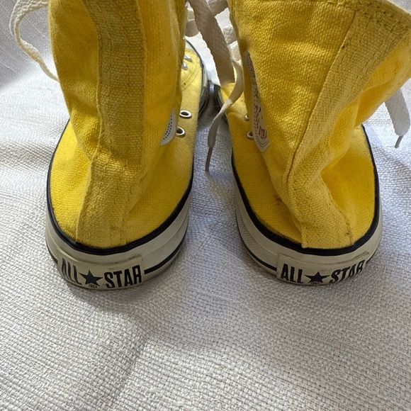 Converse Yellow High-Top Sneakers vintage lemon yellow hi tops - Picture 8 of 11